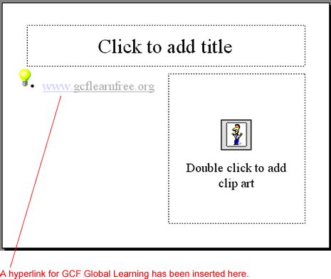 Using Hyperlinks in PowerPoint 的图像结果
