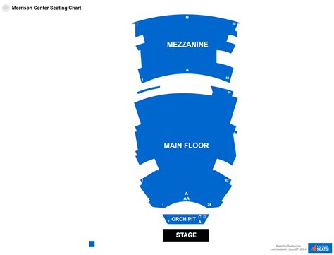 Morrison Center Seating Map Boise Morrison Center For The Performing