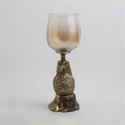 Buy Eternity Vivere Glass Hurricane Candle Holder with Hawk Pedestal ...