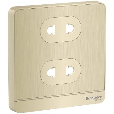E83426U2C_GH - AvatarOn, cover plate for socket-outlet, 10A, 2 x 2P ...