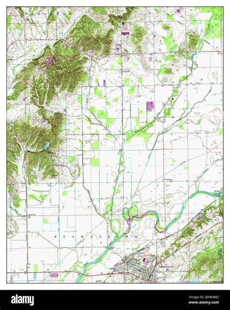 Brownstown indiana map hi-res stock photography and images - Alamy