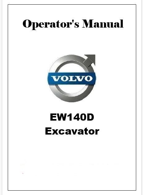 Volvo EW140D Excavator Pdf Operator's Manual – Manualkarts