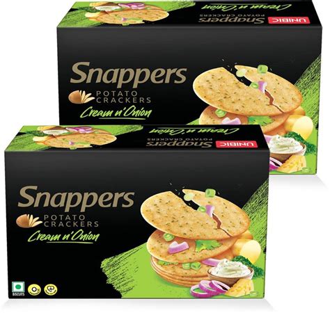 UNIBIC Snappers| Cream & Onion|Display Box Export Pack Cracker Price in ...