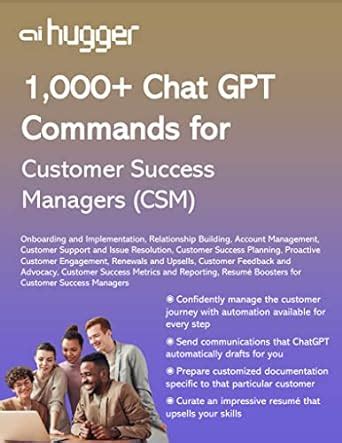 1,000+ ChatGPT Prompts & Commands for Customer Success Managers eBook ...