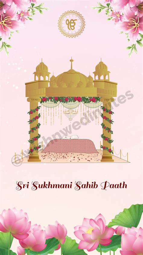 Create Sukhmani Sahib Path Invitation Video Online - Wish N Wed