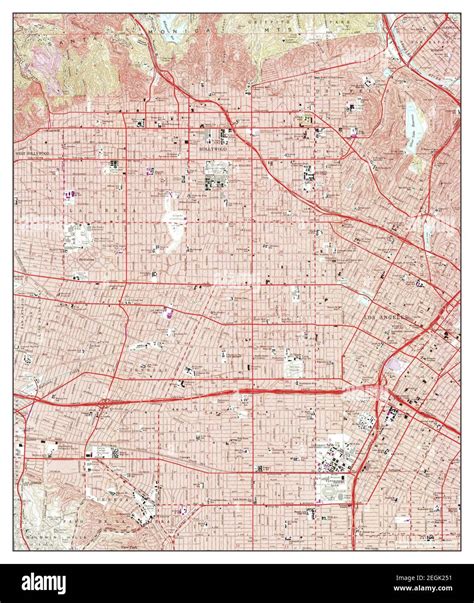 Old map of hollywood hi-res stock photography and images - Alamy