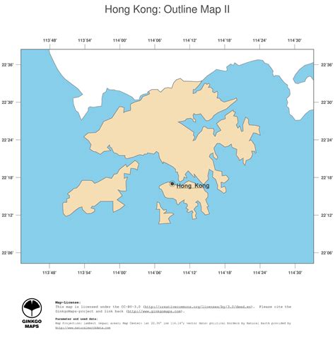 Map Hong Kong; GinkgoMaps continent: Asia; region: Hong Kong