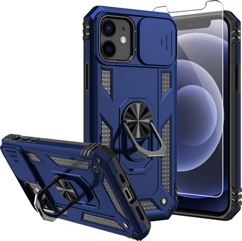 Amazon.com: SKTGSLAMY for iPhone 12 Case,Phone 12 Pro Case,with Screen ...