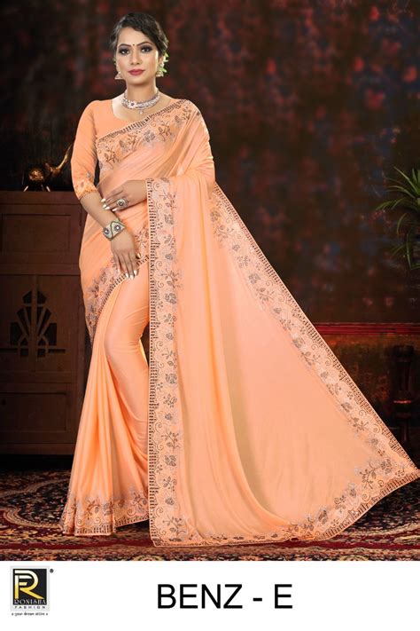 Ronisha Benz Exclusive Wear Imported Lycra Saree Collection :textileexport