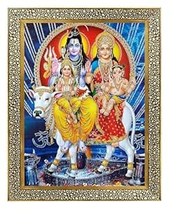 Koshtak Shiva Parvati with Ganesh kartikeya ji/Shiv parivar sitting on ...