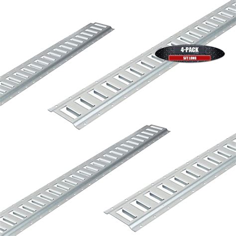 4utohydra E Track Rail 5 Ft 4 Pack Horizontal Galvanized | Desertcart INDIA