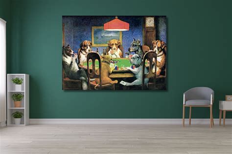 Dogs Playing Poker Dogs Playing Card Games Cassius Marcellus Coolidge Home Decor Wall Art ...