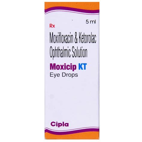 Moxicip KT Eye Drops 5 ml | Uses, Side Effects, Price | Apollo Pharmacy