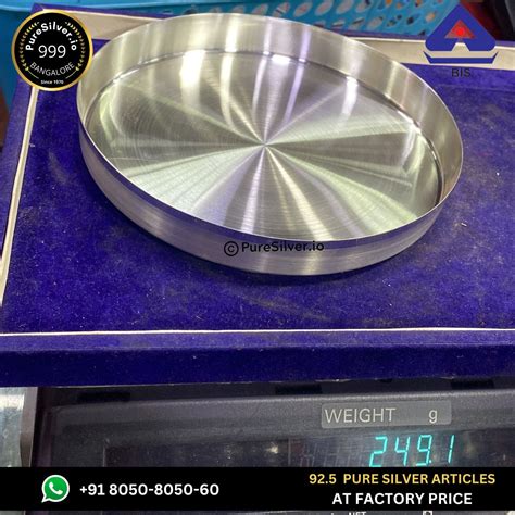 Pure Silver Plate with 925 BIS Hallmark - | Custom Orders & Bulk from ...