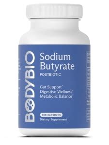 Sodium Butyrate - BodyBio | PureFormulas