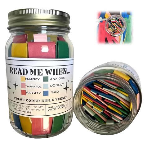 Lanhao Jesus Scripture Jar Bible Verses In Glass Jar Emotions ...