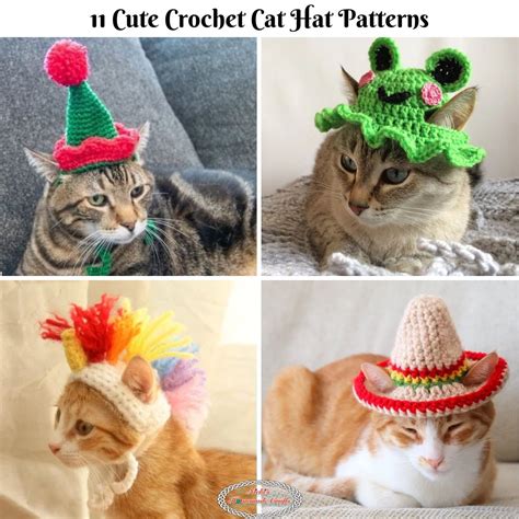 11 Cute Crochet Cat Hat Patterns - Nicki's Homemade Crafts