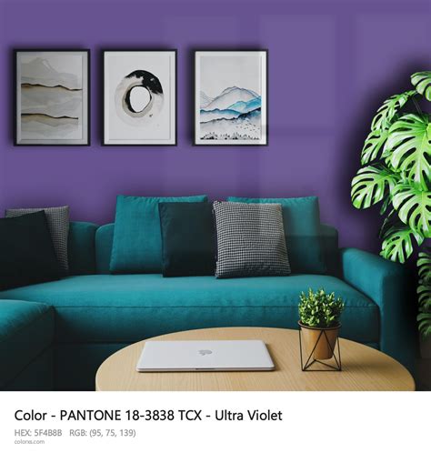 About PANTONE 18-3838 TCX - Ultra Violet Color - Color codes | matching ...