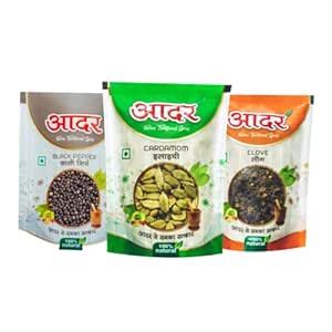 Aadar Spices Whole Spice Combo Pack of 3 x 50gm - Sabut Kali Mirch ...