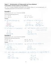 Image result for Cross Method Factorization