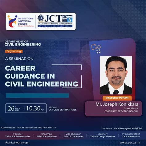 Career Guidance in Civil Engineering – JCT Engineering
