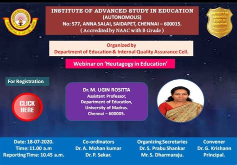 Institute of Advanced Study in Education : Govt. Teacher Training ...