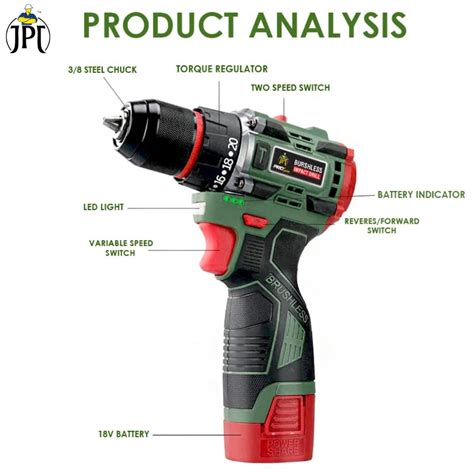 Buy JPT Pro Series 18v Cordless Impact Drill Machine Online – JPT Tools