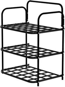Kunj Creation SHOES RACK 3 LAYER Plastic With Plastic Shoe Stand Price ...