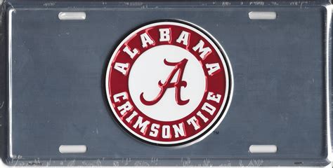 Alabama Crimson Tide Anodized License Plate – Auto License Plates Frames