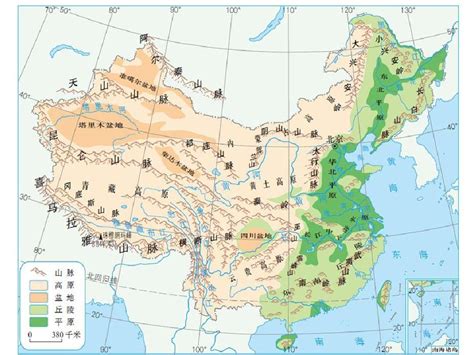 中国山脉分布图,中国山脉地图高清图 - 伤感说说吧