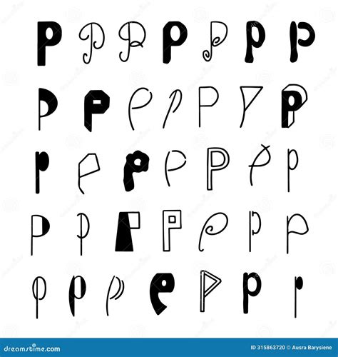 P Font Style