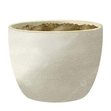 Round White Ceramic Pot Planter, Pot, Planter, Garden PNG Transparent ...