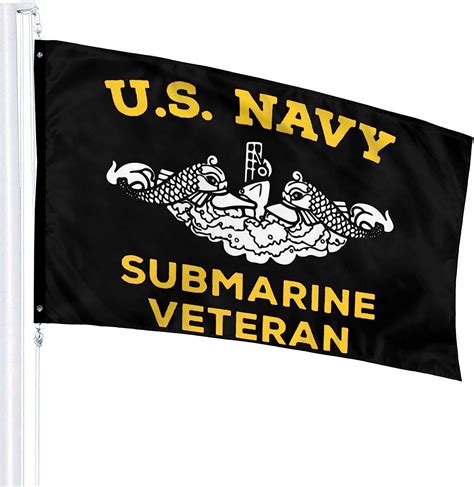 Buy HUZEIMINniu Navy Submarine Warfare Veteran Flag 3x5 Ft Outdoor Flag ...