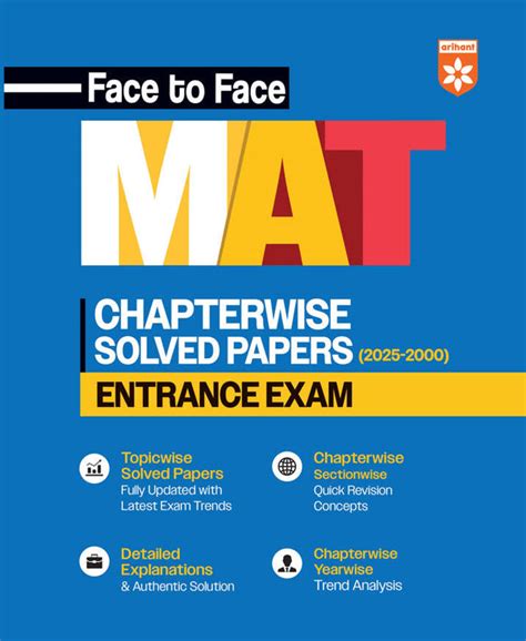 Buy Face to Face MAT Entrance Exam Solved Papers 2025 – arihantbooks