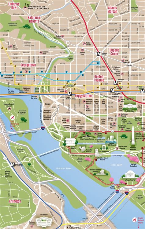 National Mall Map - Washington DC