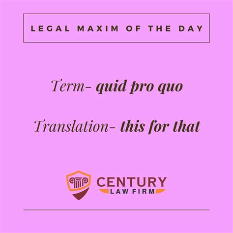 Quid Pro Quo - Legal Maxim Meaning and Explanation