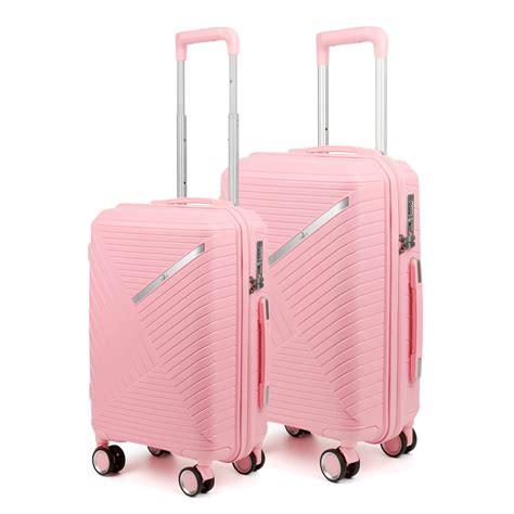 THE CLOWNFISH Denzel Series Luggage Combo 2 TSA Lock Hard Case Suitcase ...