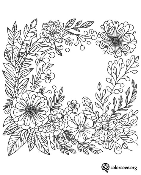30 Free Floral Coloring Pages – The Color Cove