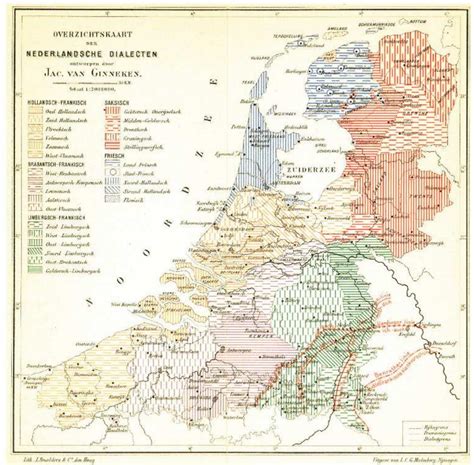 Van ginneken’s (1928) map with the classification of the