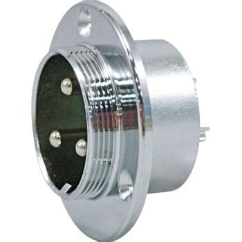 NCS-303-R NCSシリーズ汎用大型メタルコネクタ パネル取付レセプタクル 七星科学研究所 ストレート 丸型 オス 極数3 シェルサイズ ...