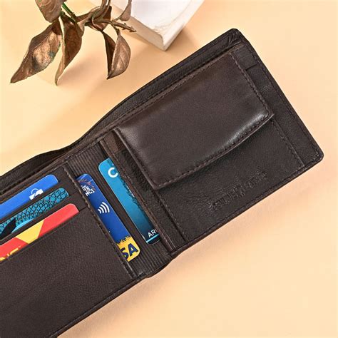 Stud Brown Genuine Leather Wallet for Men | Slim, Stylish & Durable Men ...