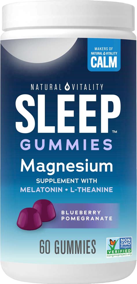 Amazon.com: Natural Vitality CALM Sleep Gummies Magnesium Supplement ...