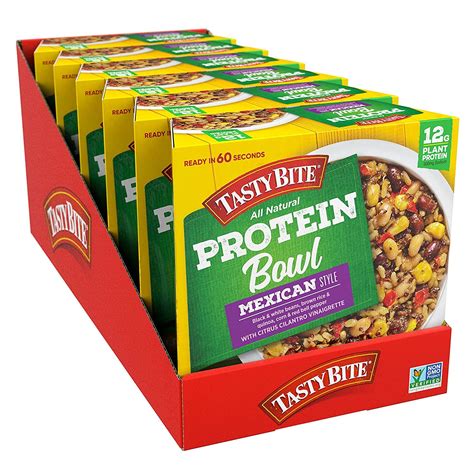 Tasty Bite Mexican Protein Bowl - Vegan, Microwaveable, 12g Plant ...