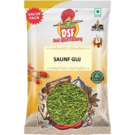 DSF Fennel Seeds (Moti Saunf) Whole | 100gram – Desi Spice Factory