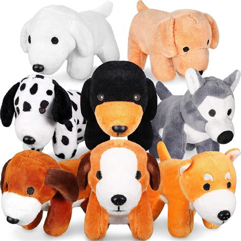 Amazon.com: Sumind 8 Pcs Mini Plush Dogs Stuffed Animals Bulk Assorted ...