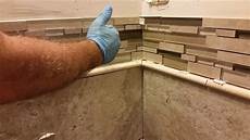 How To Install Glass Backsplash Tiles by How To Install Glass Mosaic Tile In Bathroom Shower Part How To Install Glass Backsplash Tiles