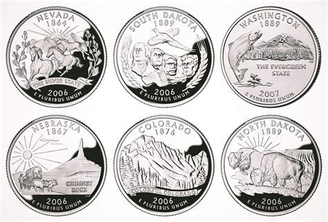 All 50 US State Quarters, Ranked in 2020 | U.s. states, State quarters ...