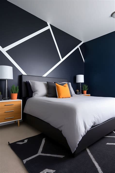 Navy Blue And Grey Bedroom | Blue And Grey Bedroom | Bedroom Color ...