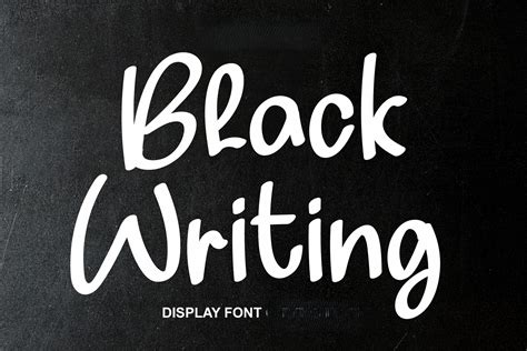 Black Writing Font by YanStudio · Creative Fabrica