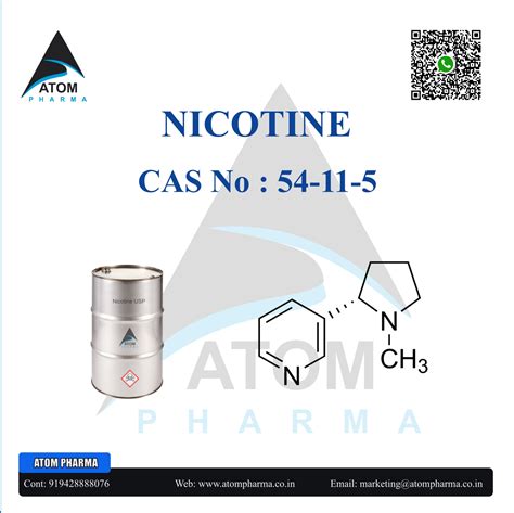 Pure Liquid Nicotine API Exporter, Manufacture and Supplier ...